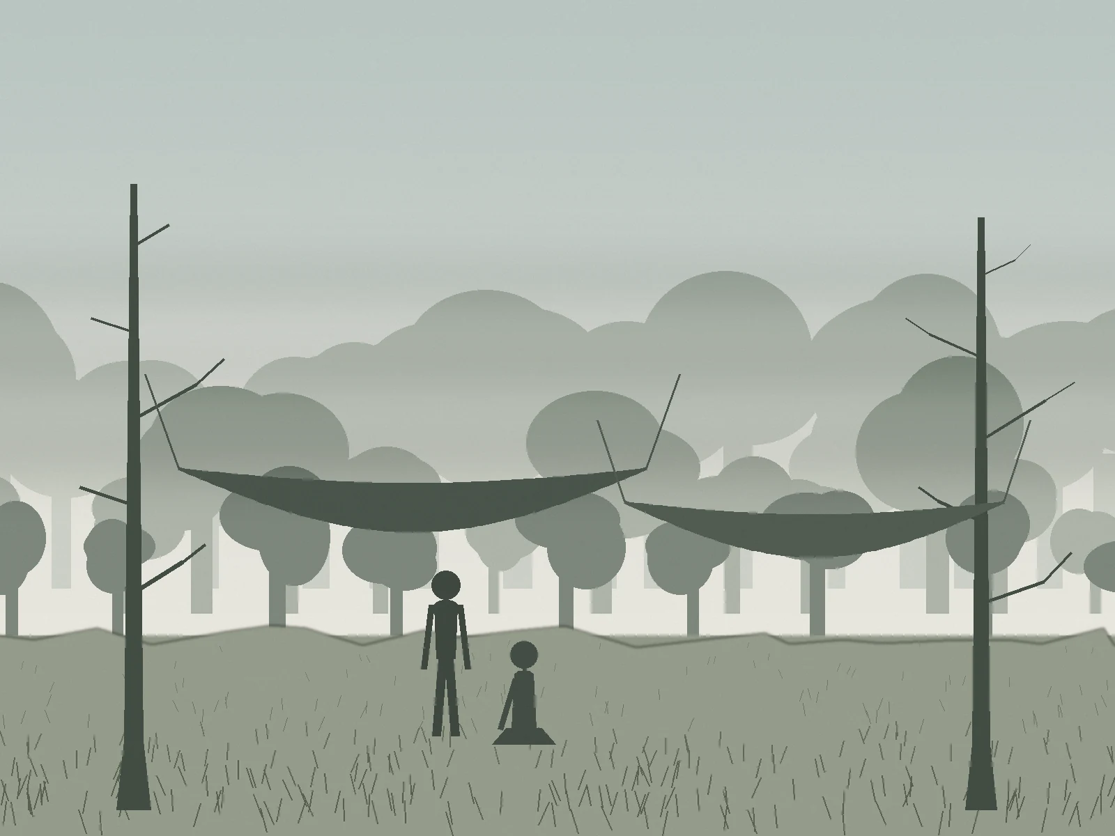 Una notte in amaca: amache tra gli alberi, lanterne LED, il gruppo e la mattina dopo.